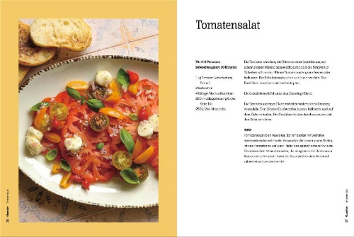 Buchcover und Innenansicht für das Buch: Grill-Salate