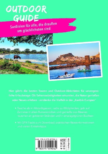 Buchcover und Innenansicht für das Buch: MARCO POLO OUTDOOR GUIDE Reiseführer Sardinien