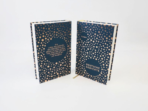 Buchcover und Innenansicht für das Buch: Deutsche Gedichte. Eine Anthologie