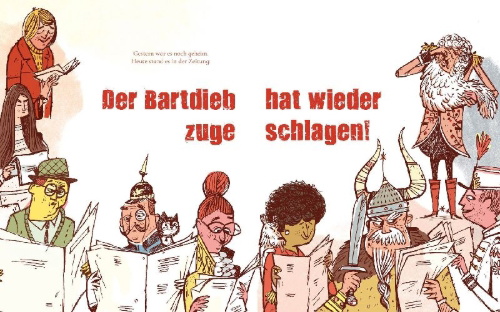 Buchcover und Innenansicht für das Buch: Der Bartdieb