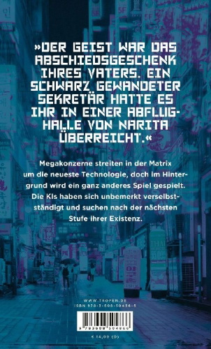 Buchcover und Innenansicht für das Buch: Mona Lisa Overdrive