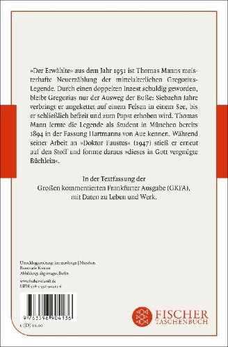 Buchcover und Innenansicht für das Buch: Der Erwählte