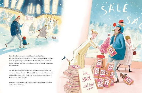 Buchcover und Innenansicht für das Buch: Das endlos lange Weihnachtswarten