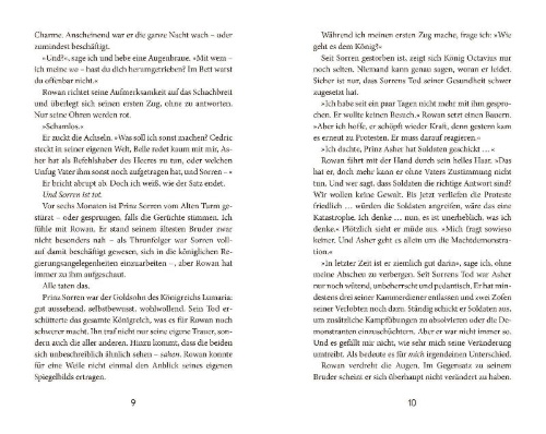 Buchcover und Innenansicht für das Buch: Red as Royal Blood