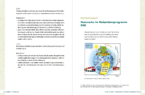Buchcover und Innenansicht für das Buch: BNE in der Kita