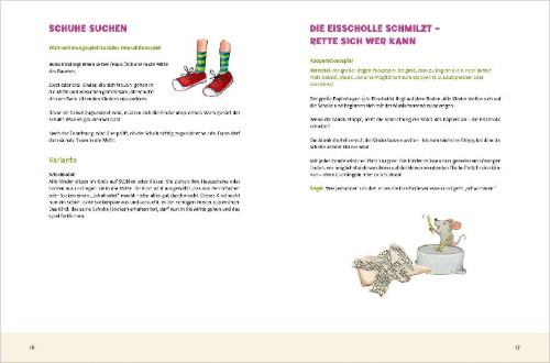 Buchcover und Innenansicht für das Buch: Spiele zur Selbstregulation für die Kita