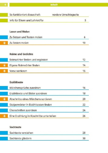 Buchcover und Innenansicht für das Buch: Die Deutsch-Helden Texte flüssig lesen und verstehen 2. Klasse