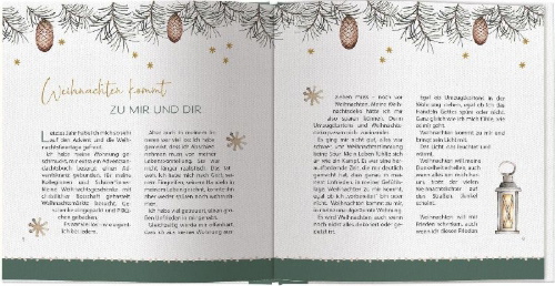 Buchcover und Innenansicht für das Buch: Erzähl mir von deinem Weihnachten
