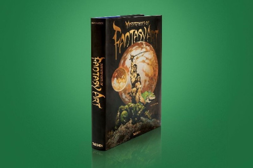 Buchcover und Innenansicht für das Buch: Masterpieces of Fantasy Art
