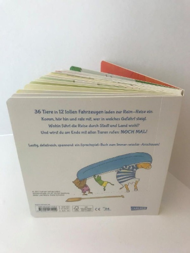 Buchcover und Innenansicht für das Buch: Hase, Fuchs und Reh fahren ... LKW!