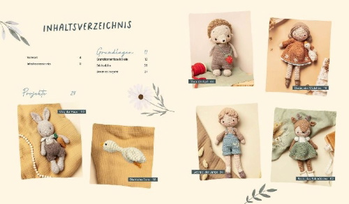 Buchcover und Innenansicht für das Buch: Lulu loves the moon - das Häkelbuch