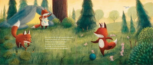 Buchcover und Innenansicht für das Buch: Zehn, neun, acht - der Fuchs sagt gute Nacht