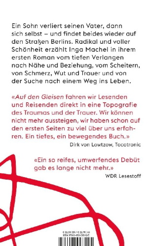 Buchcover und Innenansicht für das Buch: Auf den Gleisen