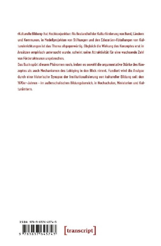 Buchcover und Innenansicht für das Buch: Kulturelle Bildung als politisches Programm