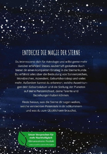 Buchcover und Innenansicht für das Buch: The little book of Astrology
