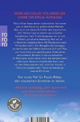 Buchcover und Innenansicht für das Buch: Mord in Parma
