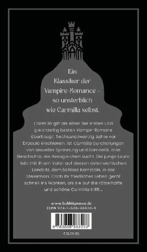 Buchcover und Innenansicht für das Buch: Carmilla