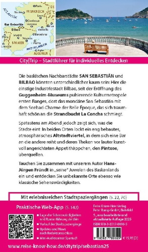 Buchcover und Innenansicht für das Buch: Reise Know-How CityTrip San Sebastián und Bilbao
