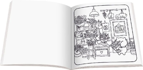 Buchcover und Innenansicht für das Buch: Cosy Colouring: Around Town