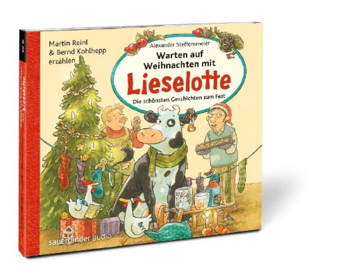 Buchcover und Innenansicht für das Buch: Warten auf Weihnachten mit Lieselotte