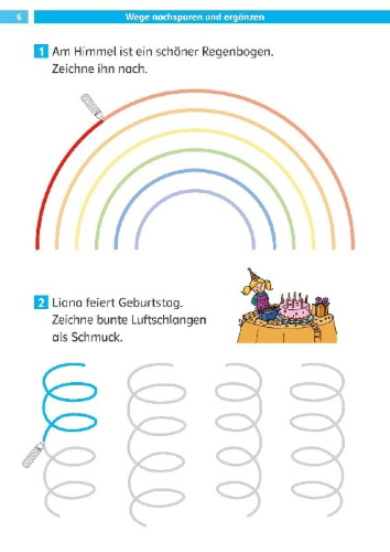 Buchcover und Innenansicht für das Buch: Die Deutsch-Helden ABC und Schwungübungen 1. Klasse