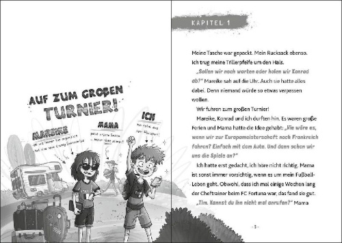 Buchcover und Innenansicht für das Buch: Der Wunderstürmer (Band 7) - Falsches Spiel beim großen Turnier