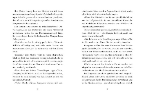 Buchcover und Innenansicht für das Buch: Princess Olivia investigates