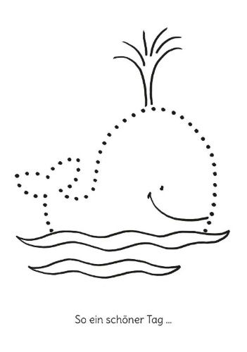 Buchcover und Innenansicht für das Buch: Ausmalbilder für Kita-Kinder: Mein erstes großes Malbuch: Punkt zu Punkt