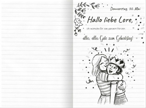 Buchcover und Innenansicht für das Buch: PS: Du bist immer für mich da! (PS: Du bist die Beste! 4)