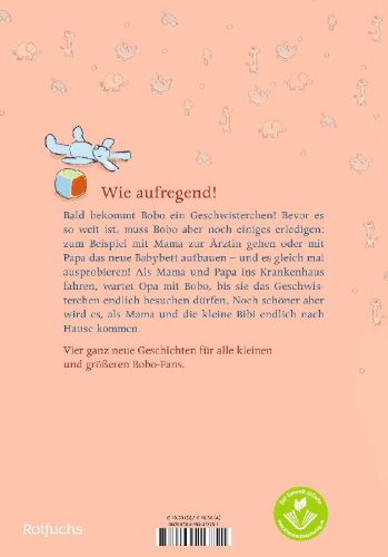 Buchcover und Innenansicht für das Buch: Bobo Siebenschläfer bekommt ein Geschwisterchen