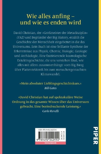 Buchcover und Innenansicht für das Buch: Big History