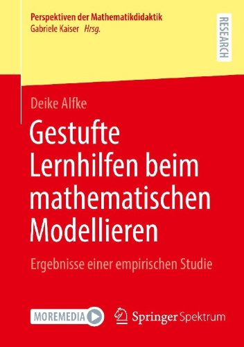 Buchcover und Innenansicht für das Buch: Gestufte Lernhilfen beim mathematischen Modellieren