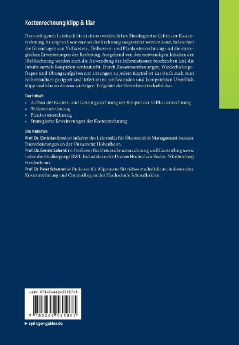 Buchcover und Innenansicht für das Buch: Kostenrechnung klipp & klar