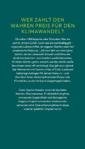 Buchcover und Innenansicht für das Buch: Ökorassismus