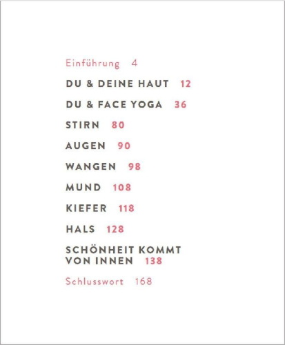 Buchcover und Innenansicht für das Buch: Face Yoga
