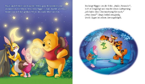 Buchcover und Innenansicht für das Buch: Disney Winnie Puuh: Gute Nacht, Winnie Puuh!
