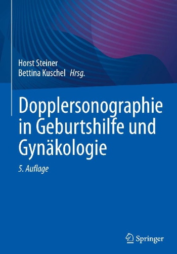 Buchcover und Innenansicht für das Buch: Dopplersonographie in Geburtshilfe und Gynäkologie