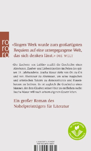 Buchcover und Innenansicht für das Buch: The Magician of Lublin
