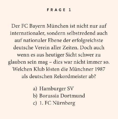 Buchcover und Innenansicht für das Buch: Fußball-Quiz
