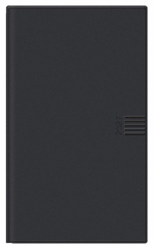 Buchcover und Innenansicht für das Buch: Monats-Taschenkalender, schwarz 2027