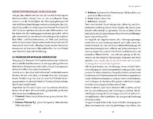Buchcover und Innenansicht für das Buch: Der Nährstoff-Kompass