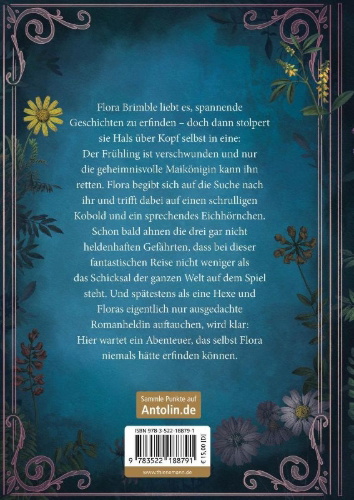 Buchcover und Innenansicht für das Buch: Flora Brimble und der verlorene Frühling
