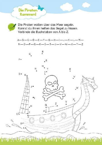 Buchcover und Innenansicht für das Buch: Klett Mein großer bunter Vorschul-Block