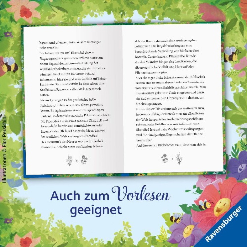 Buchcover und Innenansicht für das Buch: Emilia Blumenherz, Band 1 - Das geheime Pflanzeninternat
