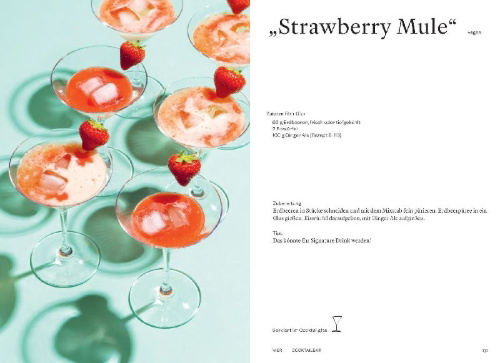 Buchcover und Innenansicht für das Buch: Alkoholfreie Drinks
