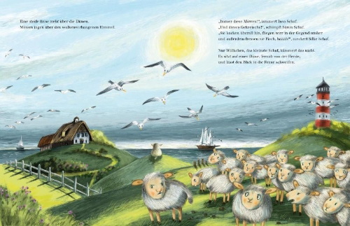 Buchcover und Innenansicht für das Buch: Wölkchen ist weg!