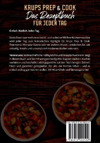 Buchcover und Innenansicht für das Buch: Krups Prep & Cook  Das Rezeptbuch für jeden Tag