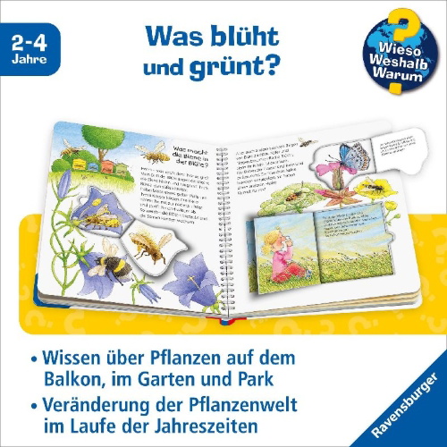 Buchcover und Innenansicht für das Buch: Wieso? Weshalb? Warum? junior, Band 22: Was wächst da?