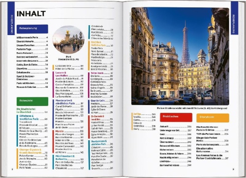 Buchcover und Innenansicht für das Buch: LONELY PLANET Reiseführer Paris