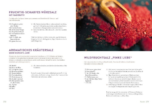 Buchcover und Innenansicht für das Buch: Wilde Würze